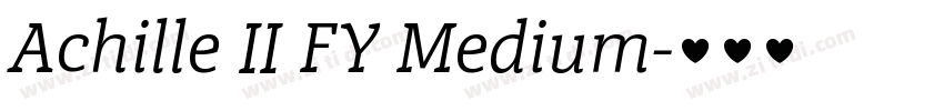 Achille II FY Medium字体转换 Achille II FY Medium字体转换